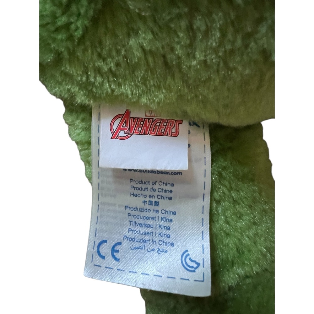 Build a Bear Workshop Marvel Avengers The Hulk Green Teddy Bear Plush Toy - Picture 3 of 9